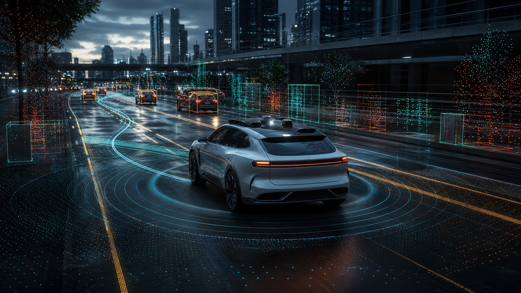 Automated vehicle computer vision perception concept