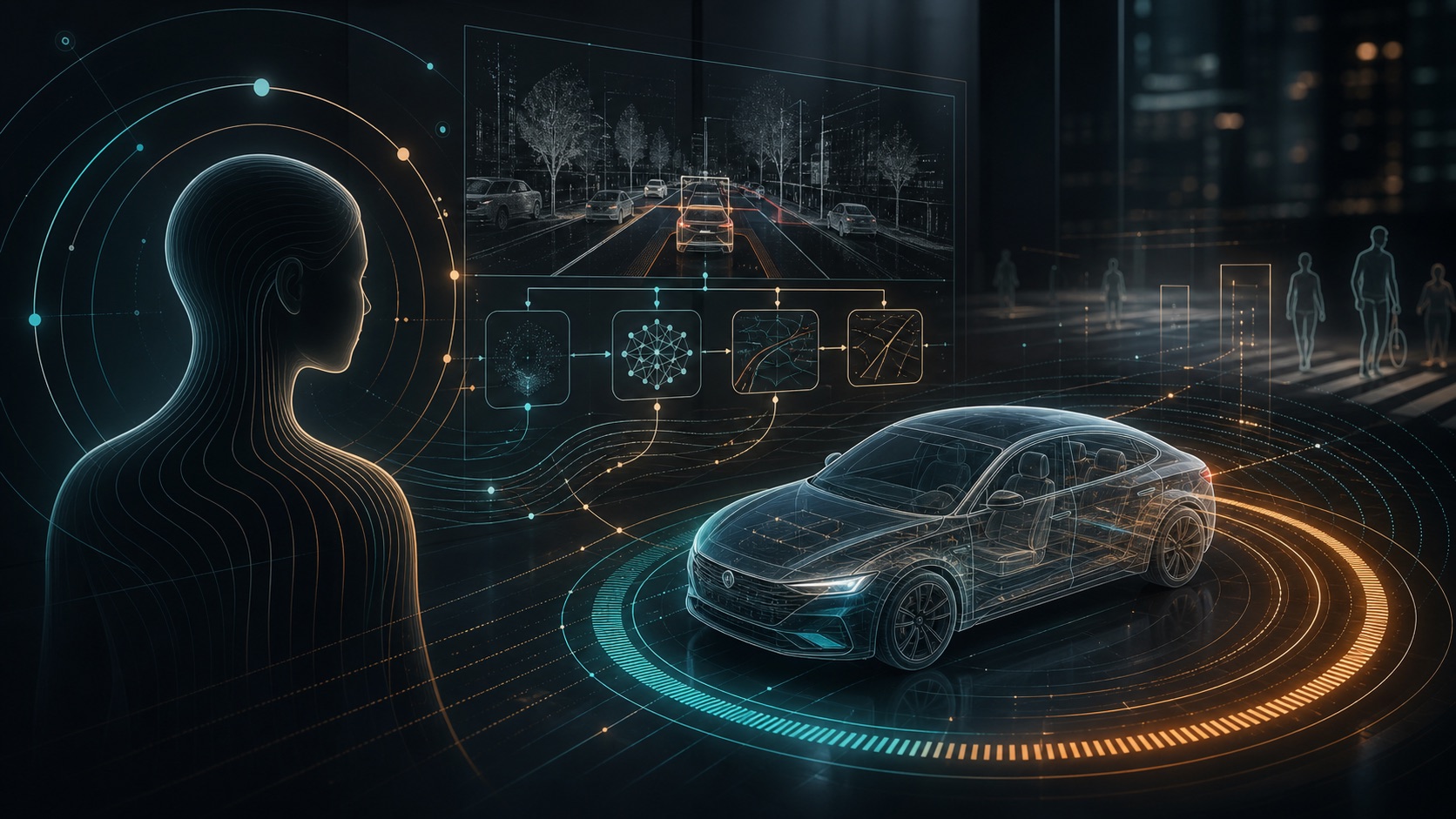 Conceptual human-centred AI and automated vehicle explanation visual